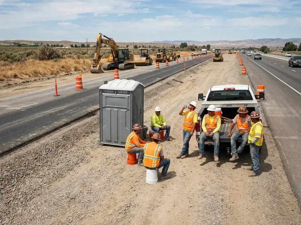 highway-road-construction-crew-007 — frequently asked questions, Porta Potty and Restroom Rentals in Riverdale, CA